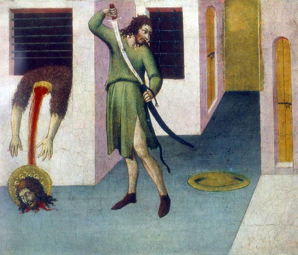  Sano Di Pietro Beheading of St John the Baptist - Canvas Art Print
