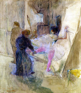  Henri De Toulouse-Lautrec Behind the Scenes - Canvas Art Print