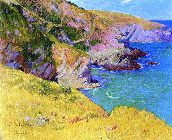  Henri Moret Belle-ile-en-Mer, Cliffs - Canvas Art Print