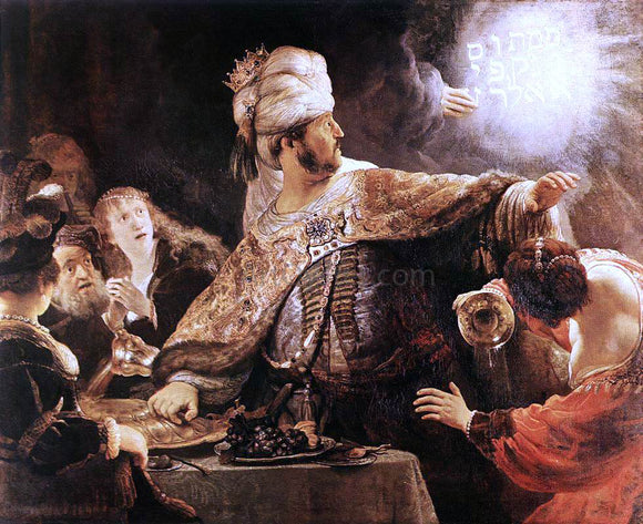  Rembrandt Van Rijn Belshazzar's Feast - Canvas Art Print