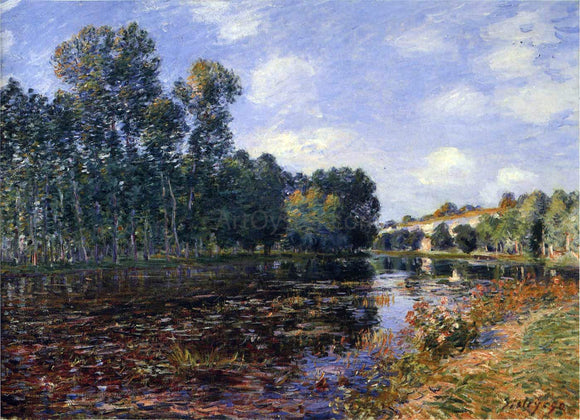  Alfred Sisley Bend in the River Loing in Summer - Canvas Art Print