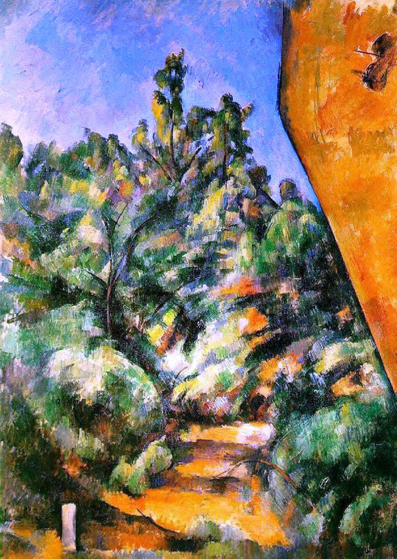  Paul Cezanne Bibemus - the Red Rock - Canvas Art Print