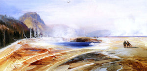  Thomas Moran Big Springs in Yellowstone Park - Canvas Art Print