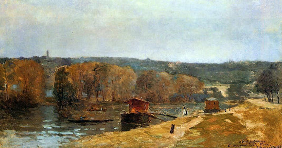  Albert Lebourg Billancourt Landscape - Canvas Art Print
