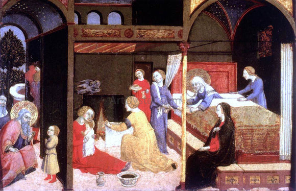  Sano Di Pietro Birth of the Virgin - Canvas Art Print
