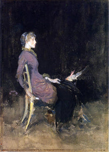  James McNeill Whistler Black and Red (also known as Study in Black and Gold (Madge O'Donoghue)) - Canvas Art Print
