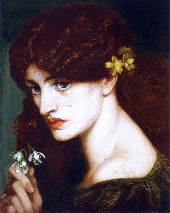  Dante Gabriel Rossetti Blanzifiore (also known as Snowdrops) - Canvas Art Print