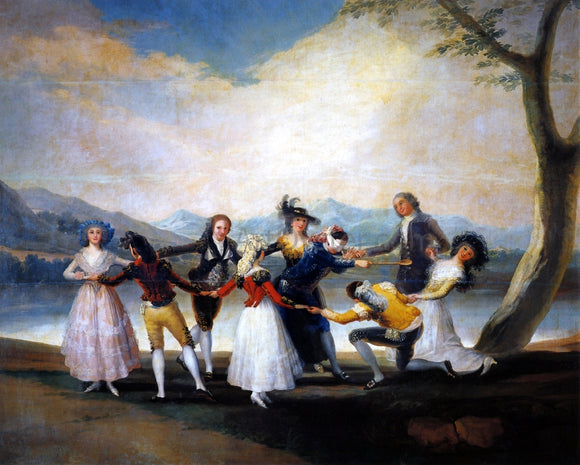  Francisco Jose de Goya Y Lucientes Blind Man's Bluff - Canvas Art Print