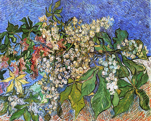  Vincent Van Gogh Blossoming Chestnut Branches - Canvas Art Print