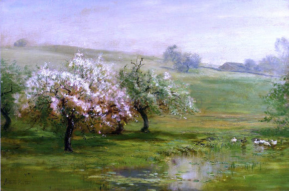  Arthur Parton Blossoming Trees - Canvas Art Print