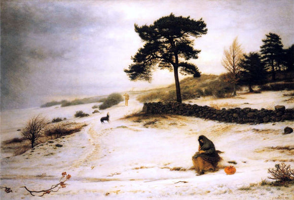  Sir Everett Millais Blow, Blow Thou Winter Wind - Canvas Art Print