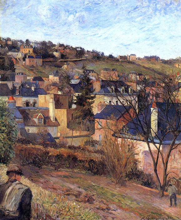  Paul Gauguin Blue Roofs, Rouen - Canvas Art Print