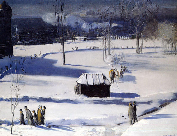  George Wesley Bellows Blue Snow, the Battery - Canvas Art Print
