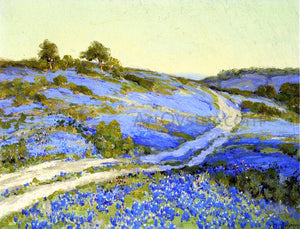  Julian Onderdonk Bluebonnets, Late Afternoon - Canvas Art Print