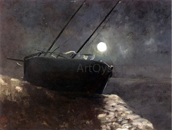  Odilon Redon Boat in the Moonlight - Canvas Art Print