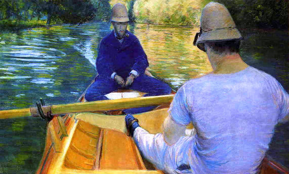  Gustave Caillebotte Boaters on the Yerres - Canvas Art Print