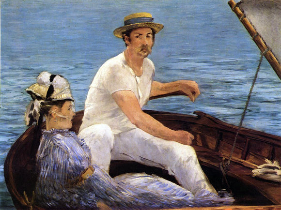 Edouard Manet Boating - Canvas Art Print