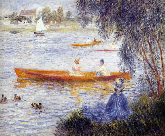 Pierre Auguste Renoir Boating at Argenteuil - Canvas Art Print