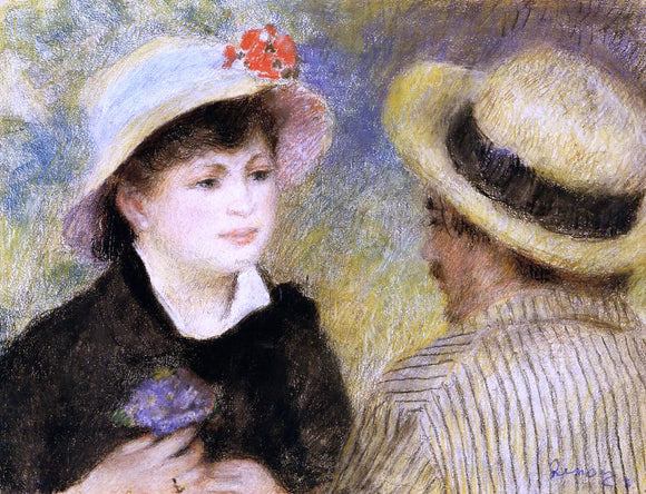  Pierre Auguste Renoir A Boating Couple (also known as Aline Charigot and Renoir) - Canvas Art Print