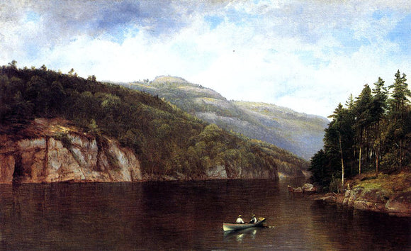  David Johnson Boating on Lake George - Canvas Art Print