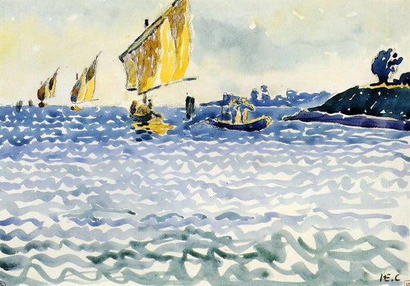  Henri Edmond Cross Boats - Canvas Art Print