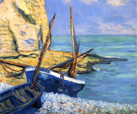  Theodore Earl Butler Boats at Etretat (also known as Bateaux a Etretat) - Canvas Art Print