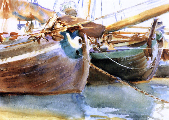  John Singer Sargent Boats, Venice - Canvas Art Print