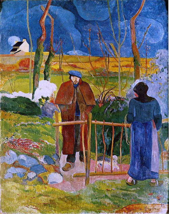  Paul Gauguin Bonjour Monsieur Gauguin - Canvas Art Print