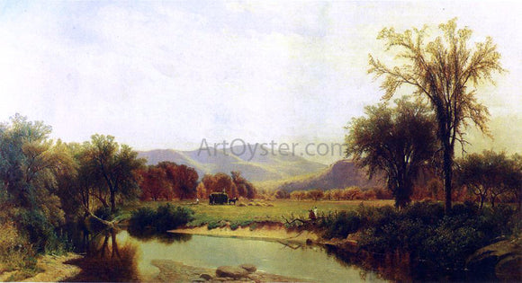  George Henry Smillie Boquet River, Elizabethtown, NY - Canvas Art Print