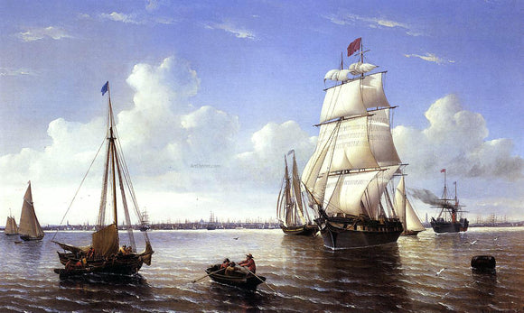  William Bradford Boston Harbor - Canvas Art Print
