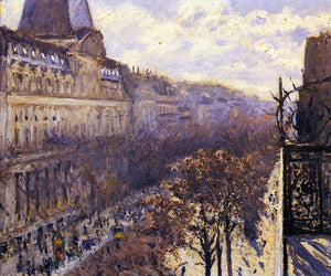  Gustave Caillebotte Boulevard des Italiens - Canvas Art Print