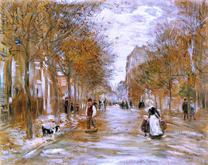  Jean-Francois Raffaelli Boulevard in Asnieres - Canvas Art Print
