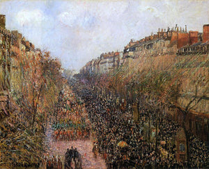 Camille Pissarro Boulevard Montmartre: Mardi-Gras - Canvas Art Print