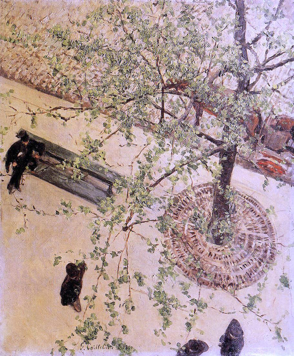  Gustave Caillebotte Boulevard Seen from Above - Canvas Art Print