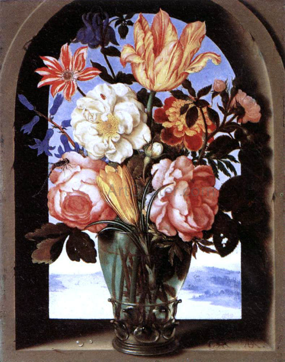  The Elder Ambrosius Bosschaert Bouquet of Flowers - Canvas Art Print