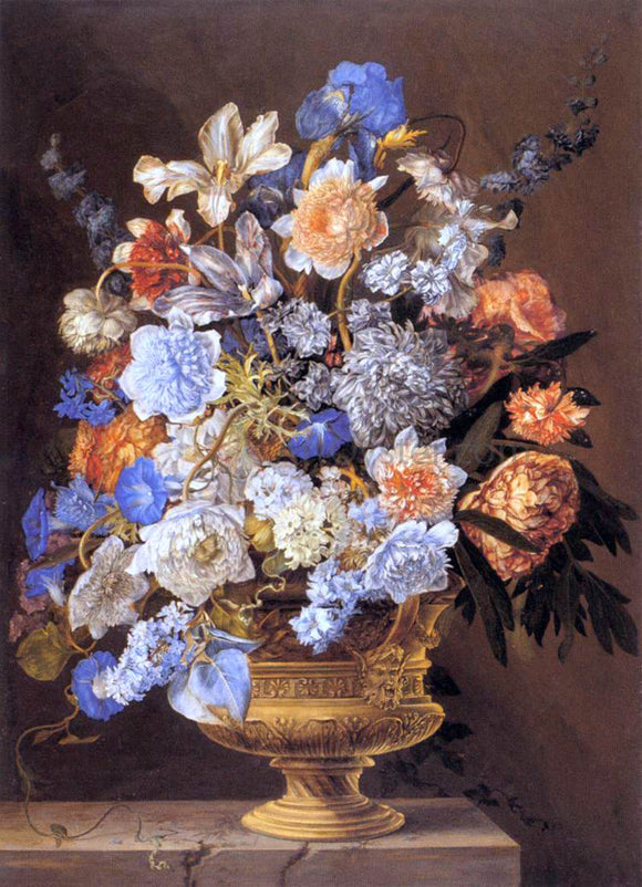  II Jacques Bailly Bouquet of Flowers - Canvas Art Print