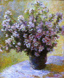  Claude Oscar Monet Bouquet of Mallows - Canvas Art Print