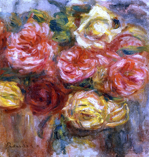  Pierre Auguste Renoir Bouquet of Roses in a Vase - Canvas Art Print