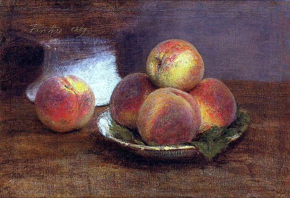  Henri Fantin-Latour Bowl of Peaches - Canvas Art Print