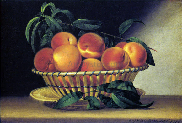  Raphaelle Peale Bowl of Peaches - Canvas Art Print