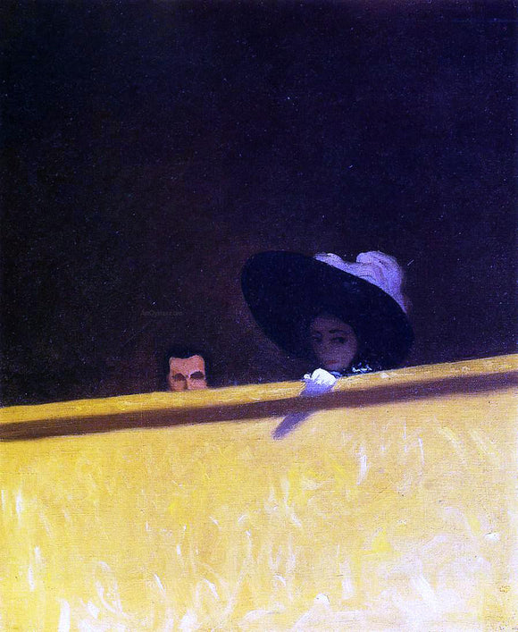  Felix Vallotton Box Seats at the Theater, the Gentleman and the Lady - Canvas Art Print