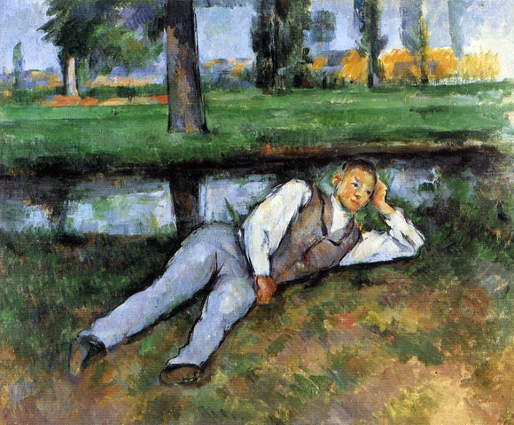 Paul Cezanne Boy Resting - Canvas Art Print