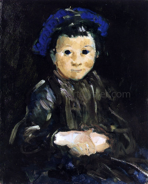  George Luks Boy with Blue Cap - Canvas Art Print