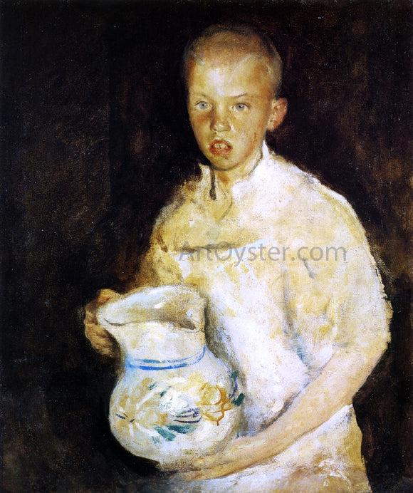  Charles Webster Hawthorne Boy with Pitcher - Canvas Art Print