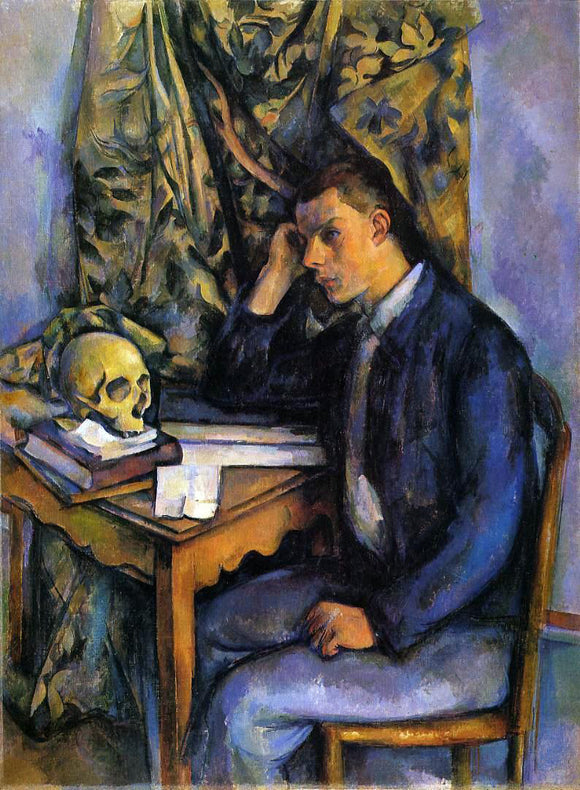  Paul Cezanne Boy with Skull - Canvas Art Print