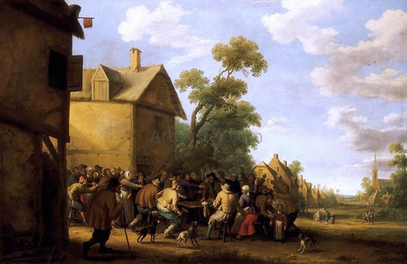  Joost Cornelisz Droochsloot Brawling Peasants - Canvas Art Print