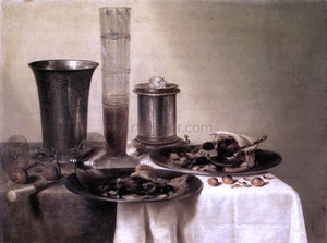  Willem Claesz Heda Breakfast Still-Life - Canvas Art Print