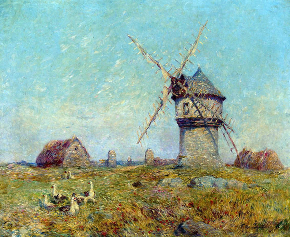  Ferdinand Du Puigaudeau Breton Landscape - Canvas Art Print