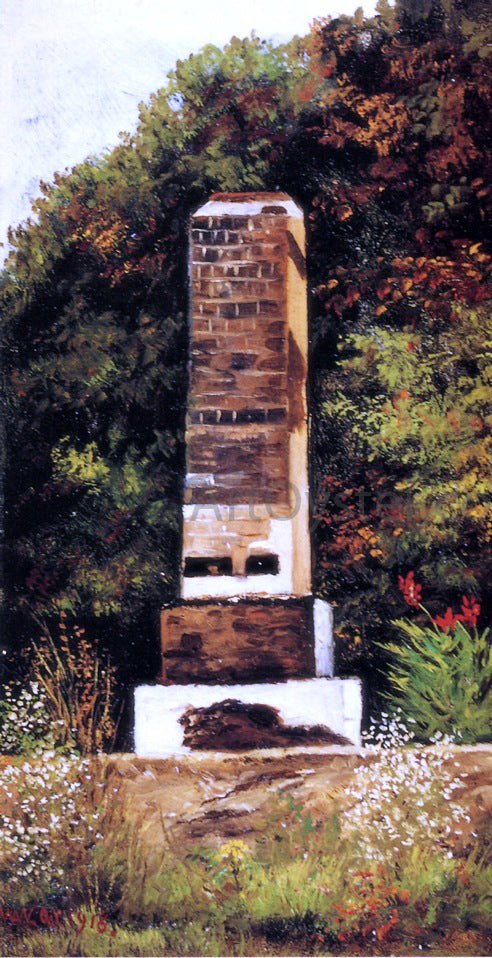  William Aiken Walker Brick Chimney at the Edge of a Wood, North Carolina - Canvas Art Print