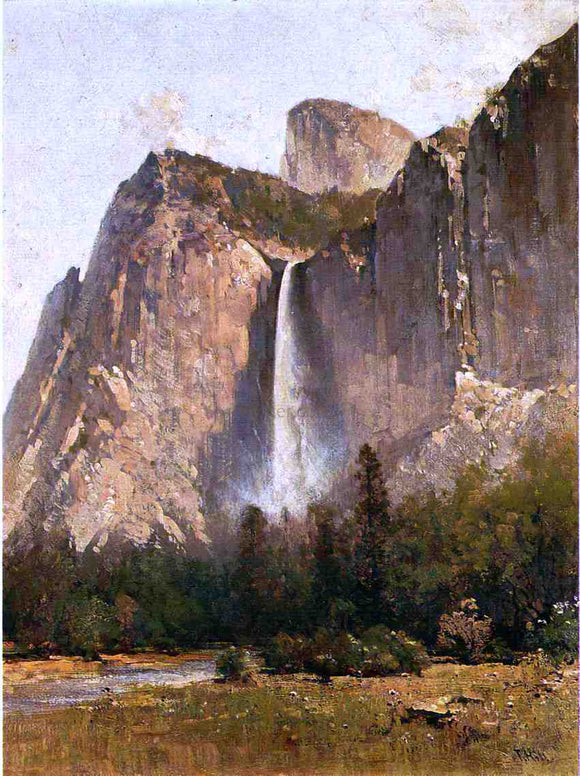  Thomas Hill Bridal Veil Falls - Yosemite Valley - Canvas Art Print